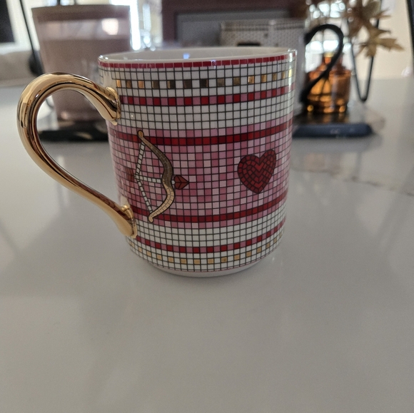 NEW Anthropologie Bistro Tile Mug - Valentine's Edition - Picture 3 of 7